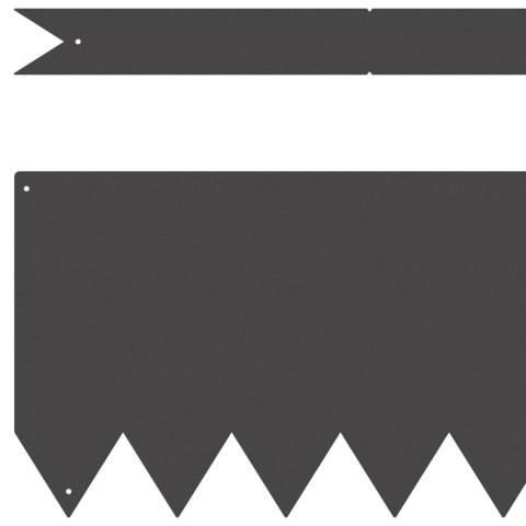 KRAWĘDZIE TRAWNIKA 50 SZT. CZARNY 100X0,5X20CM STAL