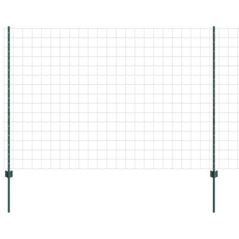 EURO FENCE Z 5 SŁUPKAMI ZIELONY 1,6X10M STAL