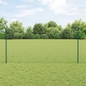EURO PŁOT Z 11 SŁUPKAMI ZIELONY 1,2X25M STAL