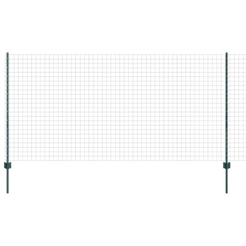 EURO PŁOT Z 11 SŁUPKAMI ZIELONY 1,2X25M STAL