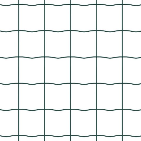 EURO PŁOT Z 11 SŁUPKAMI ZIELONY 1,2X25M STAL