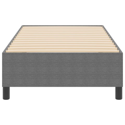 ŁÓŻKO KONTYNENTALNE JASNOSZARY 80X200CM Z MATERIAŁU SZTRUKSOWEGO