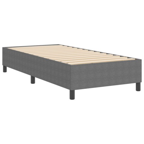 ŁÓŻKO KONTYNENTALNE JASNOSZARY 80X200CM Z MATERIAŁU SZTRUKSOWEGO