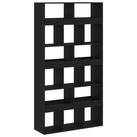 PRZEGRODA POKOJOWA 2 SZT. DĄB CZARNY 100X33X187,5CM DREWNO SKLEJONE