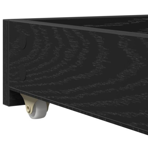 ŁÓŻKO DZIENNE Z SZUFLADAMI SZARY BETON 90X200CM DREWNO INŻYNIERYJNE