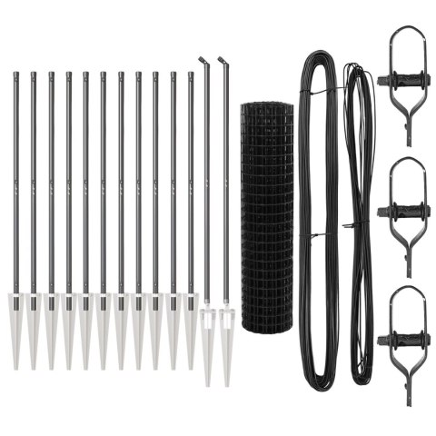 EURO FENCE Z 13 KOTWAMI 1,2X 25M ZE STALI OCYNKOWANEJ SZAREJ