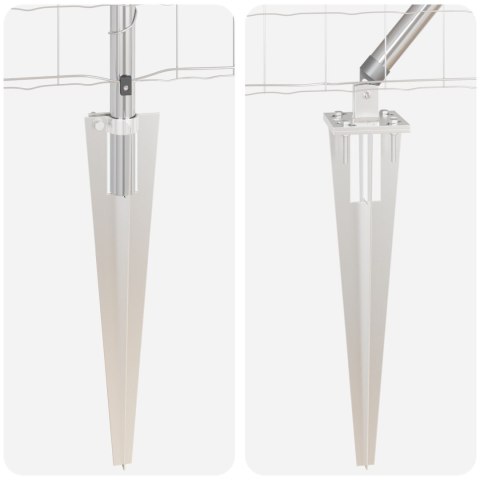 EURO PŁOT Z 13 WBIJANYMI SŁUPKAMI 0.4X50M STAL GALWANIZOWANA