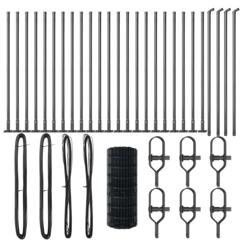 EURO FENCE Z 13 FLANSZAMI 0.6X50M STAL OCYNKOWANA