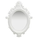 LUSTRO ŚCIENNE W OZDOBNEJ RAMIE 56X76CM BIAŁE