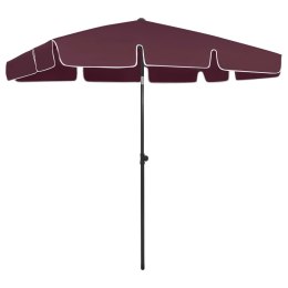 PARASOL PLAŻOWY CZERWONY 200X125 CM