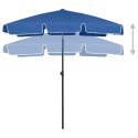 PARASOL PLAŻOWY LAZUROWY 180X120 CM