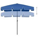 PARASOL PLAŻOWY LAZUROWY 200X125CM