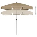 PARASOL PLAŻOWY TAUPE 180X120CM