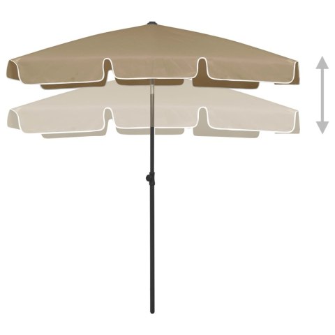 PARASOL PLAŻOWY TAUPE 180X120CM