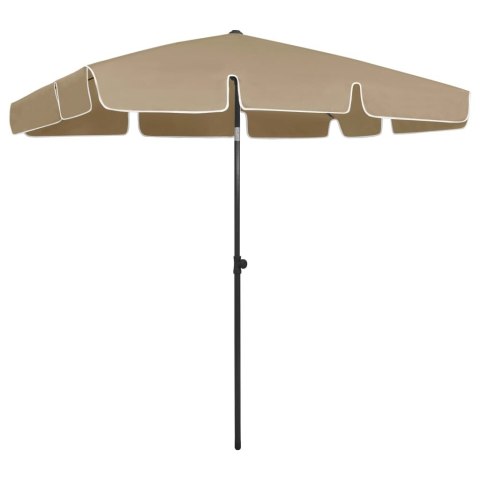 PARASOL PLAŻOWY TAUPE 200X125 CM