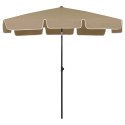 PARASOL PLAŻOWY TAUPE 200X125 CM