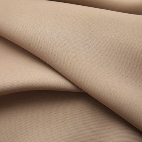 ZASŁONA ZACIEMNIAJĄCA Z HACZYKAMI TAUPE 290X245CM