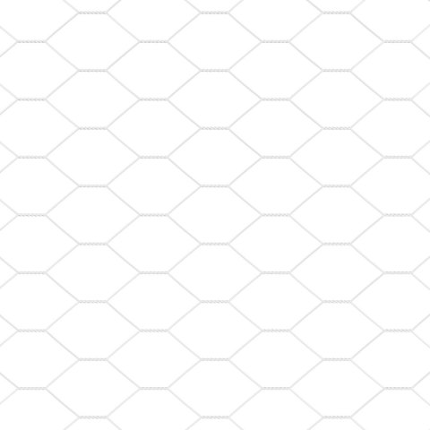 PŁOT HEKSAGONALNY 1.2X10M STAL OCYNKOWANA SŁUPKI DO PŁOTU Z PODSTAWAMI 7 SZT. Ø32MM 68.5CM STAL OCYNKOWANA