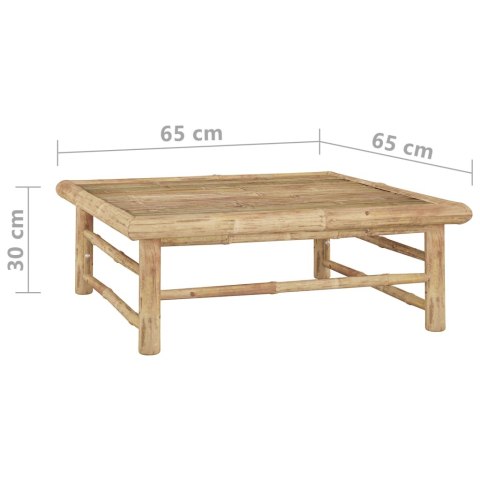 6-CZ. ZESTAW MEBLI DO OGRODU CIEMNOSZARE PODUSZKI BAMBUS