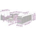 10 ELEMENTOWY ZESTAW SOF OGRODOWYCH Z PODUSZKAMI BEŻOWY POLIRATTAN AKACJOWY 3 ELEMENTOWY ZESTAW JADALNY OGRODOWY