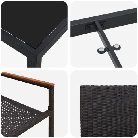 BEŻOWY 7-ELEMENTOWY ZESTAW OBIADOWY