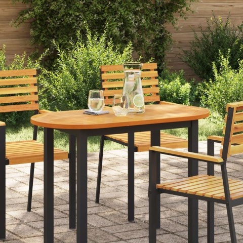 BLAT STOŁU 100X50X2.2CM OWALNY Z LITEGO DREWNA AKACJOWEGO