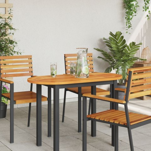 BLAT STOŁU 100X50X2.2CM OWALNY Z LITEGO DREWNA AKACJOWEGO