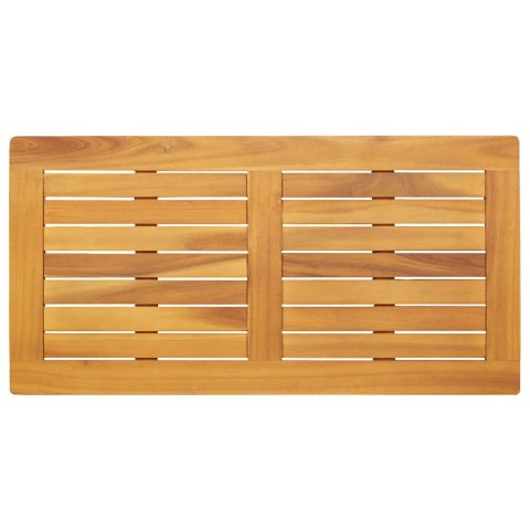 BLAT STOŁU 90X45X2,2CM PROSTOKĄTNY Z LITEGO DREWNA AKACJOWEGO