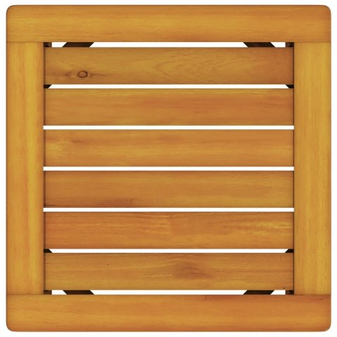 WYGODNY LEŻAK OGRODOWY ZE STOŁKIEM Z LITEGO DREWNA AKACJOWEGO