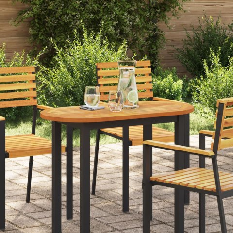 OWALNY BLAT STOŁU 90X45X2CM Z LITEGO DREWNA AKACJOWEGO