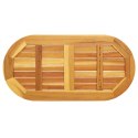 OWALNY BLAT STOŁU 90X45X2CM Z LITEGO DREWNA AKACJOWEGO