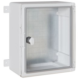 SZAFA KONTROLNA IP65 WODOODPORNA SZARA 30X16,5X35CM Z PLASTIKU ABS