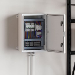 SZAFKA KONTROLNA IP65 WODOODPORNA SZARA 35X19,5X50CM Z PLASTIKÓW ABS