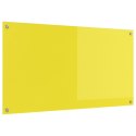 ZASŁONA DO KUCHNI ŻÓŁTA 110X60X0,6 CM SZKŁO HARTOWANE
