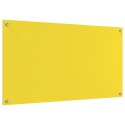 ZASŁONA DO KUCHNI ŻÓŁTA 110X60X0,6 CM SZKŁO HARTOWANE
