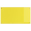 ZASŁONA DO KUCHNI ŻÓŁTA 110X60X0,6 CM SZKŁO HARTOWANE