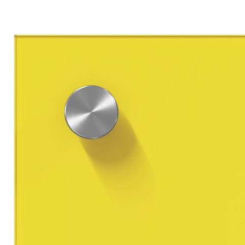 ZASŁONA DO KUCHNI ŻÓŁTA 110X60X0,6 CM SZKŁO HARTOWANE