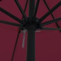 OGRODOWY PARASOL Ø395X245CM W KOLORZE BORDOWYM