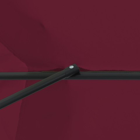OGRODOWY PARASOL Ø395X245CM W KOLORZE BORDOWYM
