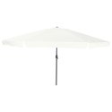 PARASOL OGRODOWY Ø395X245CM W KOLORZE BIAŁYM PIASKOWYM