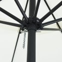 PARASOL OGRODOWY Ø395X245CM W KOLORZE BIAŁYM PIASKOWYM