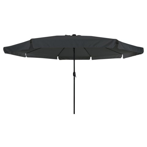 PARASOL OGRODOWY Z LAMPKAMI LED Ø395X245CM ANTRACYTOWY