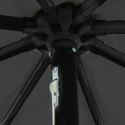 PARASOL OGRODOWY Z LAMPKAMI LED Ø395X245CM ANTRACYTOWY