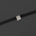 KWADRATOWY PARASOL OGRODOWY 295X245CM ANTRACYTOWY