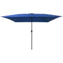 KWADRATOWY PARASOL OGRODOWY 295X245CM NIEBIESKI