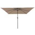 KWADRATOWY PARASOL OGRODOWY 295X245CM TAUPE