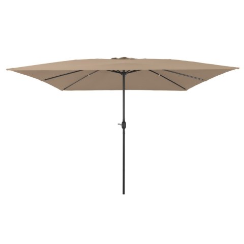 KWADRATOWY PARASOL OGRODOWY 295X245CM TAUPE