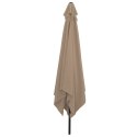 KWADRATOWY PARASOL OGRODOWY 295X245CM TAUPE