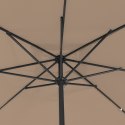 KWADRATOWY PARASOL OGRODOWY 295X245CM TAUPE