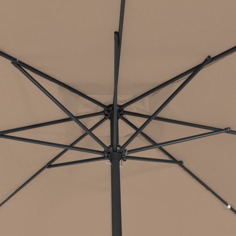 KWADRATOWY PARASOL OGRODOWY 295X245CM TAUPE